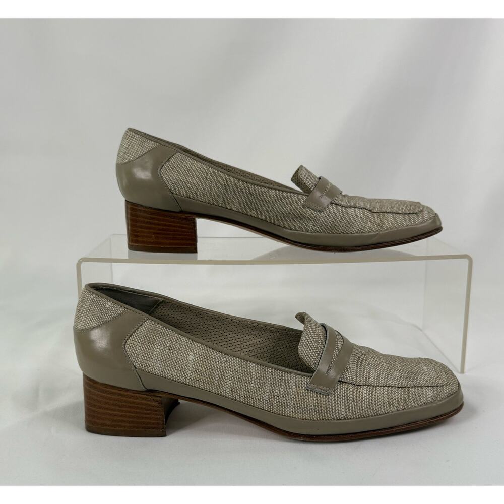 Vintage Rangoni Firenze Loafers Beige Size 9
